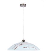 Candellux Brag 3109265 lampa wisząca 1x40 W biała-srebrna-brązowa