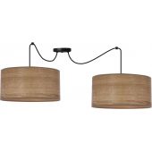 Candellux Legno 3218380 lampa wisząca 1x40 W czarna