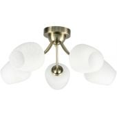 Candellux Zina 3522592 lampa podsufitowa 5x40 W biała