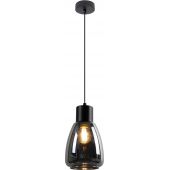 Candellux Moldo 3135080 lampa wisząca 1x40 W czarna-przydymiona