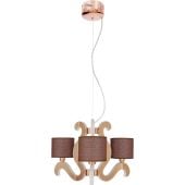 Candellux Ambrosia 3333888 lampa wisząca 3x40 W miedź