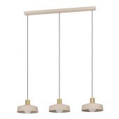 Eglo Valdiola 900431 lampa wisząca 3x40 W beżowa