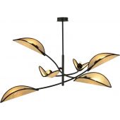 Emibig Lotus 11086 lampa podsufitowa 6x40 W czarny