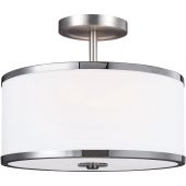 Elstead Lighting Prospect Park FEPROSPECTPARKSF lampa wisząca 2x60 W chrom-nikiel