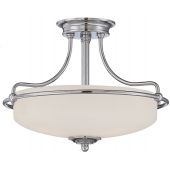 Elstead Lighting Griffin QZGRIFFINSFSAN lampa podsufitowa 3x60 W nikiel