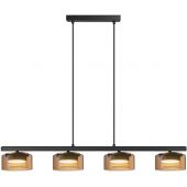 Goldlux Ofelia 331311 lampa wisząca 4x10 W czarna