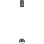 Globo Lighting Marthy 15209 lampa wisząca 1x6 W szary/popielaty