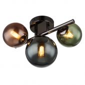 Globo Lighting Riha 561423W lampa wisząca 3x3.5 W zielona-przydymiona-niebieska-szary/popielaty