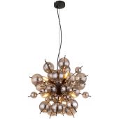 Globo Lighting Udo 15633HS lampa wisząca 6x25 W czarna-przydymiona