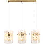 Globo Lighting Gorley 156983HM lampa wisząca 3x60 W biała-czarna-złota