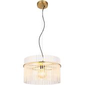 Globo Lighting Gorley 15698HM lampa wisząca 1x60 W biała-przezroczysta-złota