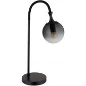 Globo Lighting Dalton 15885T lampa stołowa 1x10 W czarna-przydymiona