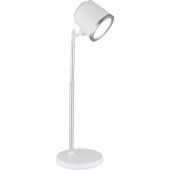 Globo Lighting Meeya 58454W lampa biurkowa 1x6 W biała-srebrna