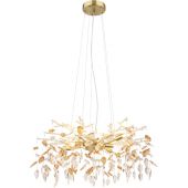 Globo Lighting Danna 641328 lampa wisząca powyżej 6x8 W złota-bursztynowa