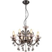 Globo Lighting Camila 641348 lampa wisząca powyżej 6x40 W czarna-kryształ