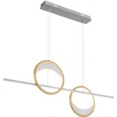 Globo Lighting Umbra 6733340H lampa wisząca 1x40 W biała-złota-srebrna