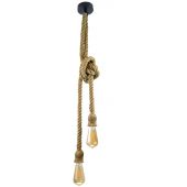 Goldlux Rope 307613 lampa wisząca 2x12 W beżowa