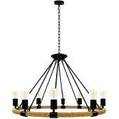 Goldlux Arthur 307927 lampa wisząca powyżej 6x20 W czarna-beżowa