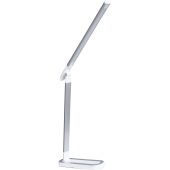 Goldlux Madera 324955 lampa biurkowa 1x7 W biała-srebrna