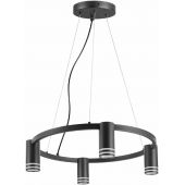 Goldlux Roma 327567 lampa wisząca 4x10 W czarna