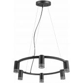 Goldlux Roma 327574 lampa wisząca 6x10 W czarna