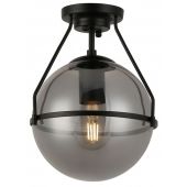 GTV Drop OSDRO10DEC lampa podsufitowa 1x25 W czarna-przydymiona