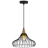 GTV Lotte OSLOT11DEC lampa wisząca 1x40 W czarna-złota