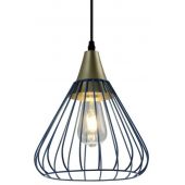 GTV Tess OSTESS25DEC lampa wisząca 1x40 W złota-niebieska