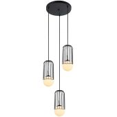 Italux Matty MDM39393BK lampa wisząca 3x40 W czarna