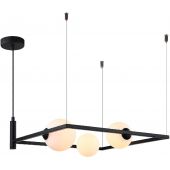 Italux Gareth MDM39753BK lampa wisząca 3x25 W czarna