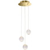 Italux Rosario PND122201213AGD lampa wisząca 3x12 W złota