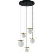 Italux Merseta PND463325ABROW lampa wisząca 5x65 W złota