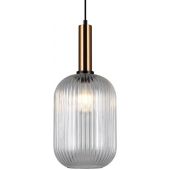 Italux Antiola PND55881LBROCL lampa wisząca 1x40 W mosiądz