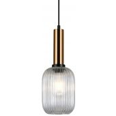 Italux Antiola PND55881MBROCL lampa wisząca 1x40 W mosiądz