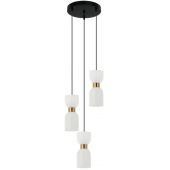 Italux Monza PND576023BKBRO lampa wisząca 3x40 W mosiądz