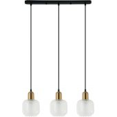 Italux Lamezia PND675943BROCL lampa wisząca 3x40 W brązowa