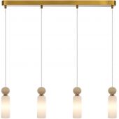 Italux Santos PND953314BRSS lampa wisząca 4x40 W złota