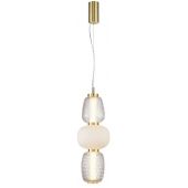 Italux Ersi PND9837428WGD lampa wisząca 2x28 W złota