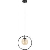 Kaja Venta K5476 lampa wisząca 1x10 W czarna-bursztynowa