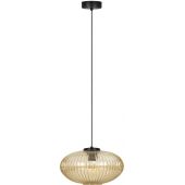 Kaja Drop K5673 lampa wisząca 1x15 W czarna-bursztynowa