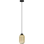 Kaja Fadiga K5740 lampa wisząca 1x15 W czarna-bursztynowa