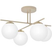 Kaja Savia K5793 lampa podsufitowa 4x10 W biała-złota-beżowa