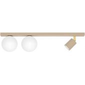 Kaja Aspa K5830 lampa podsufitowa 3x10 W biała-złota-beżowa