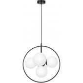 Kaja Geo K3838 lampa wisząca 5x10 W biała-czarna