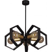 Kaja Honey K4724 lampa podsufitowa 5x60 W czarny