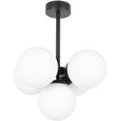 Kaja Inez K5361 lampa podsufitowa 5x10 W biała-czarna