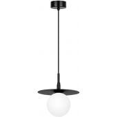 Kaja Sante K5370 lampa wisząca 1x10 W biała-czarna