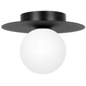 Kaja Robin K5437 lampa podsufitowa 1x10 W biała-czarna