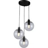 Light Prestige Puerto LP0043PBK lampa wisząca 3x40 W przezroczysty