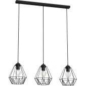 Luminex Bergen 0605 lampa wisząca 3x60 W czarna